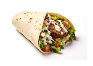 Falafel Wrap With Humus 